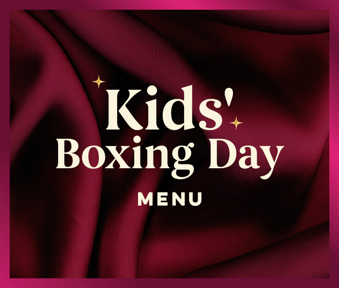 Boxing Day menu at Harvester