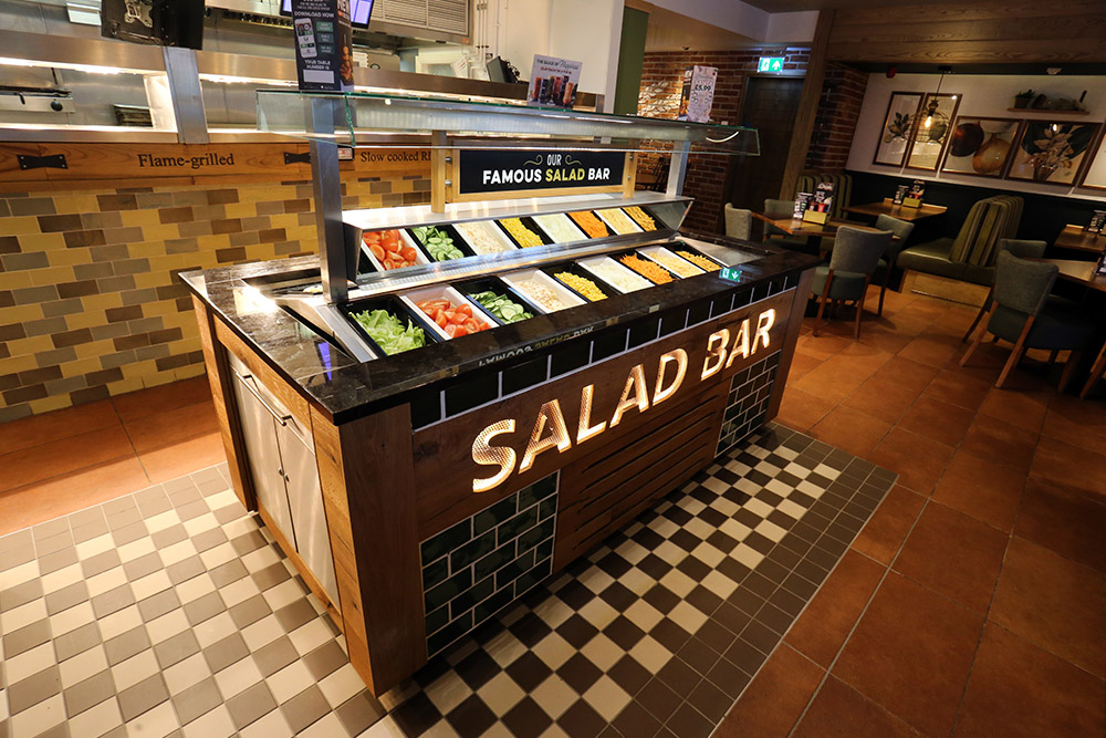 Beer Garden at Harvester Newport Retail Park