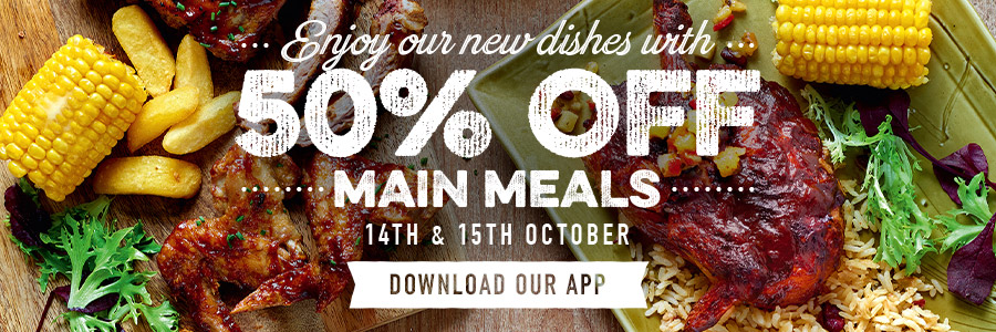 50% off for VIP's here at Harvester
